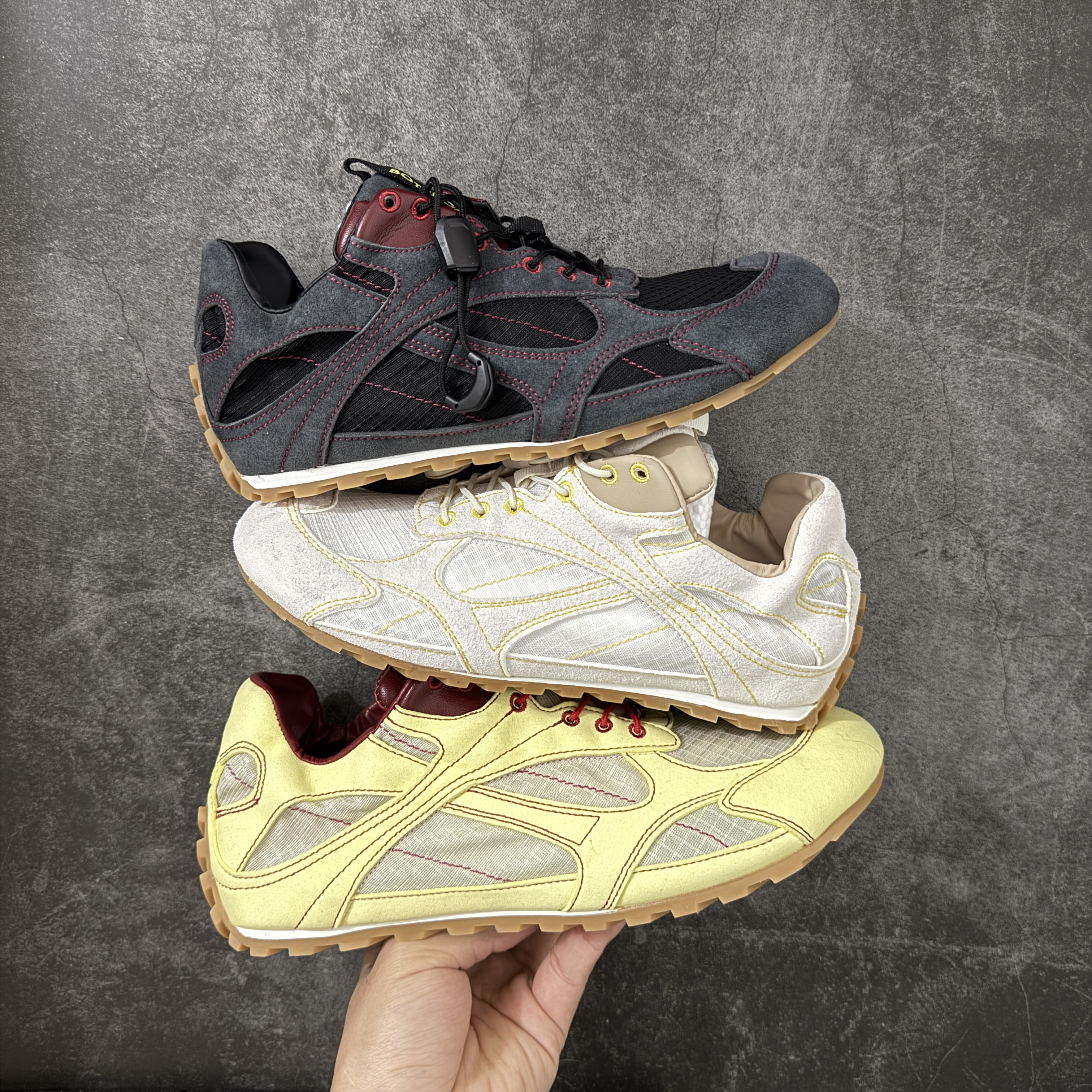 BV Orbit Runner 葆蝶 低筒 时尚舒适 老爹鞋 生活休闲鞋 板鞋 波鞋  抽绳 856046V65D19012