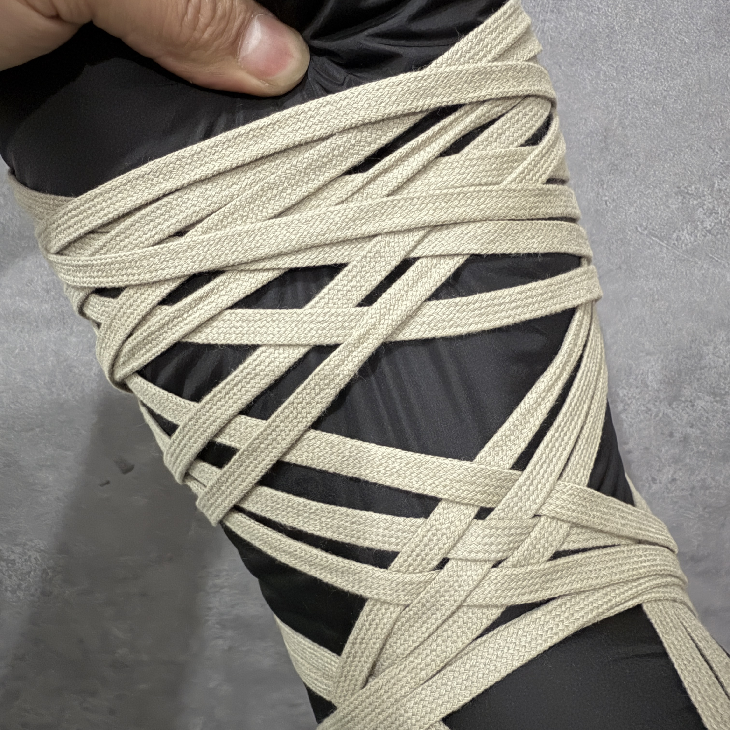 Moncler RICK OWENS RO 圆头 高筒  板鞋 休闲鞋 波鞋 男鞋   厚底  高筒 黑白 MU02C4H20M3863-999