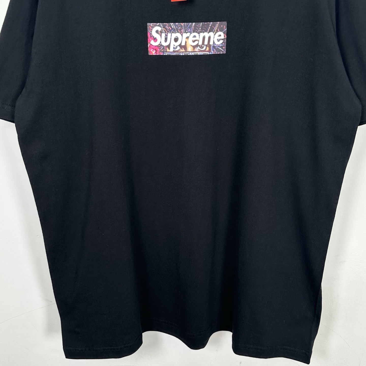 MJ T恤 SUPREME X MICHAEL JACKSON BOX LOGO TEE 迈克尔杰克逊专辑印花 logo圆领 短袖T恤 男女同款 黑色 白色   