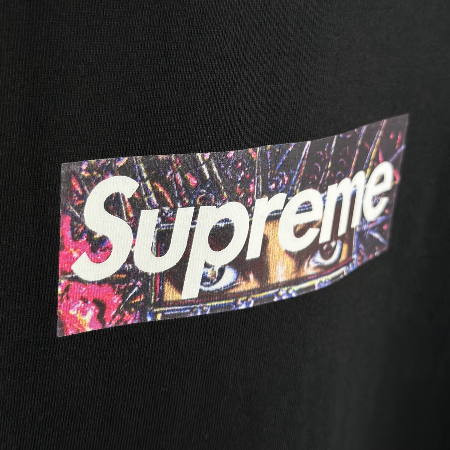 MJ T恤 SUPREME X MICHAEL JACKSON BOX LOGO TEE 迈克尔杰克逊专辑印花 logo圆领 短袖T恤 男女同款 黑色 白色   