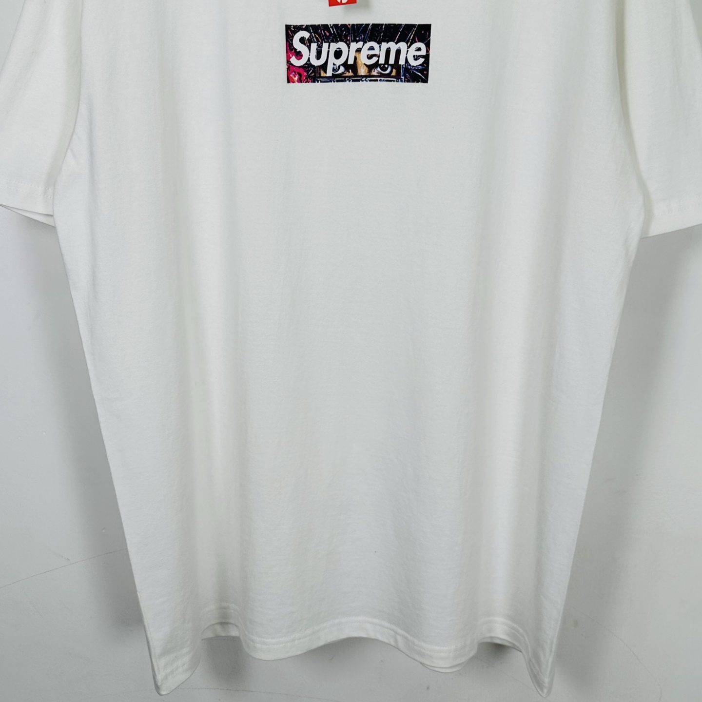 MJ T恤 SUPREME X MICHAEL JACKSON BOX LOGO TEE 迈克尔杰克逊专辑印花 logo圆领 短袖T恤 男女同款 黑色 白色   