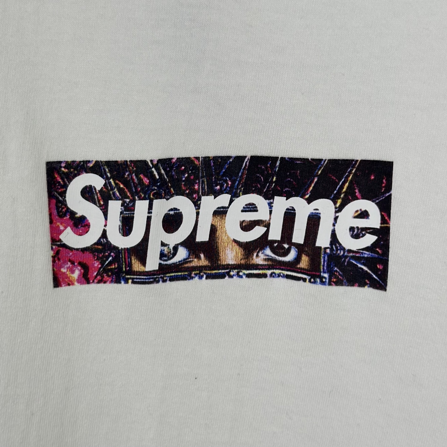 MJ T恤 SUPREME X MICHAEL JACKSON BOX LOGO TEE 迈克尔杰克逊专辑印花 logo圆领 短袖T恤 男女同款 黑色 白色   