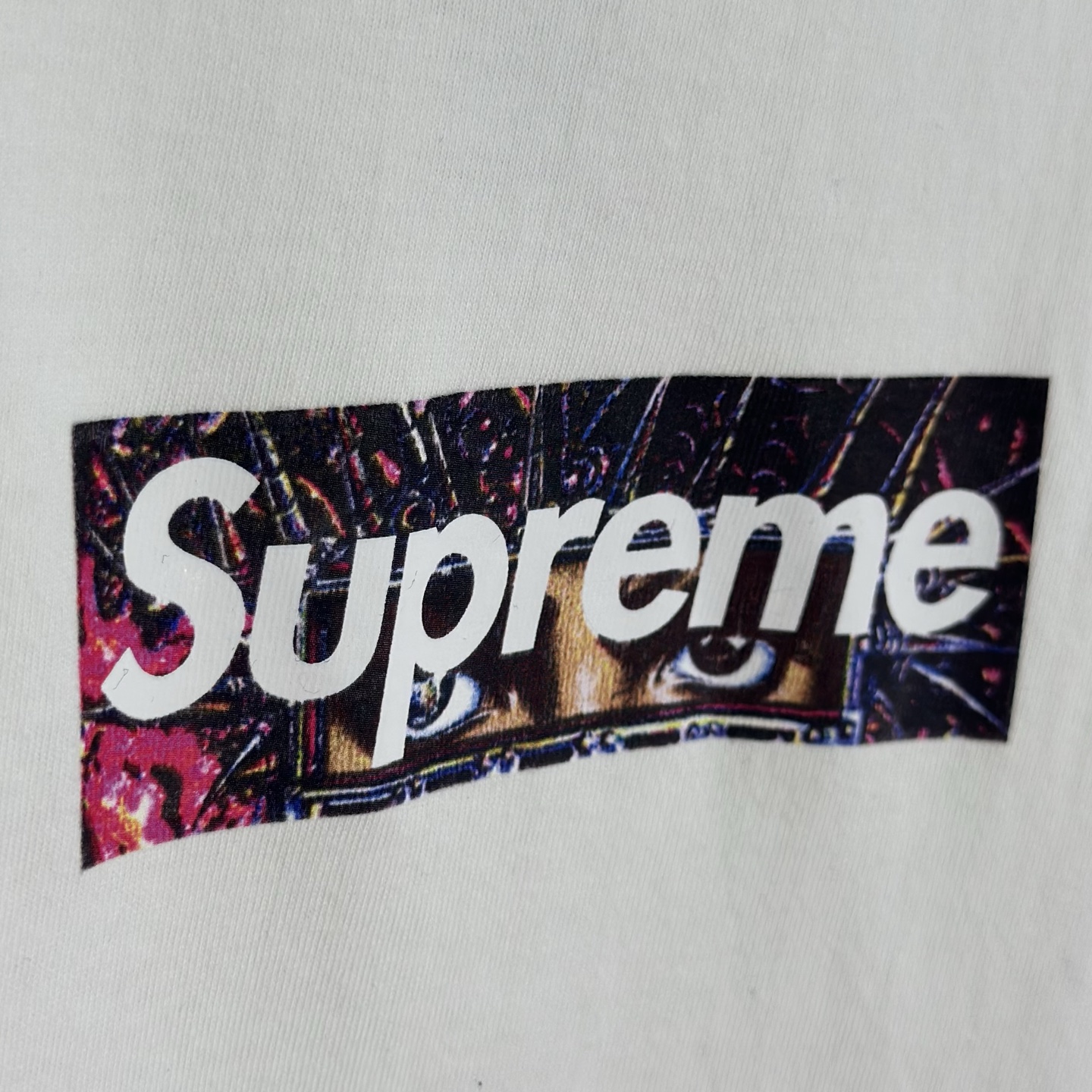 MJ T恤 SUPREME X MICHAEL JACKSON BOX LOGO TEE 迈克尔杰克逊专辑印花 logo圆领 短袖T恤 男女同款 黑色 白色   