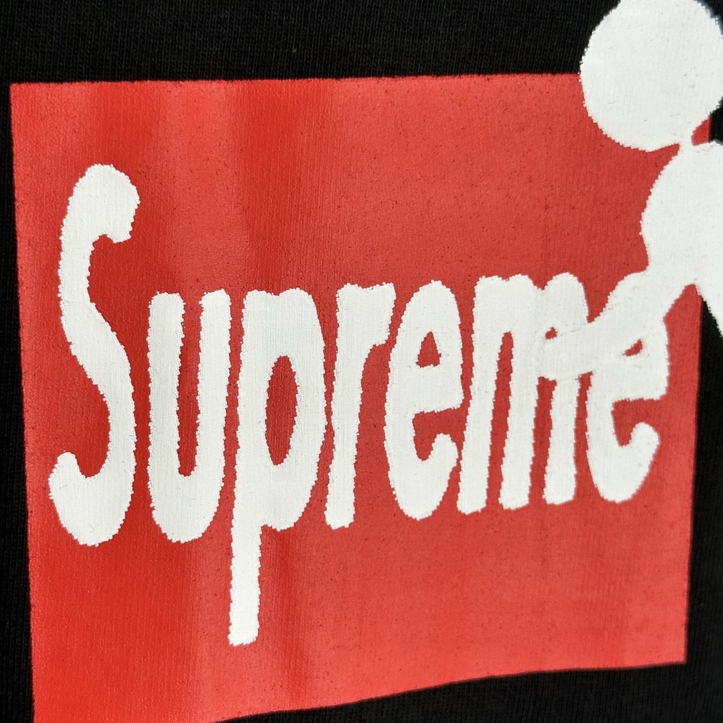 粘贴T恤 SUPREME FW25 STICK TEE 不可描述的短袖TEE  字母 印花 logo圆领 短袖T恤 男女同款 黑色 白色   