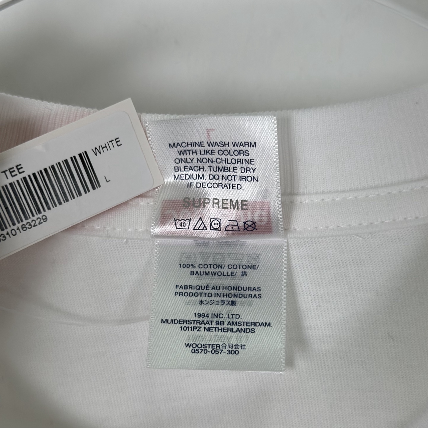 阿拉伯语BOX T恤 SUPREME SS26 ARABIC BOX LOGO TEE 字母 印花 logo圆领 短袖T恤 男女同款 黑色 白色   