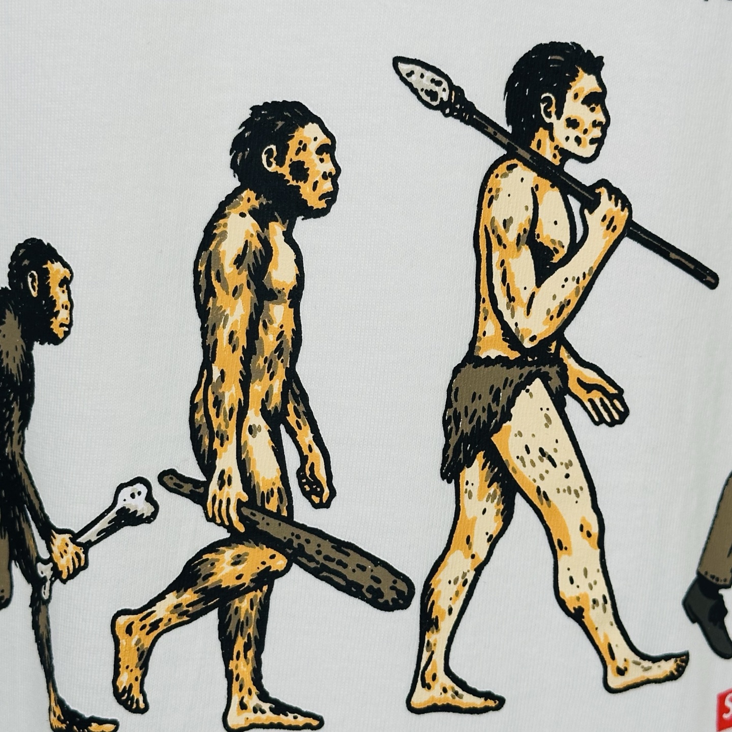 进化T恤 SUPREME SS26 EVOLUTION TEE  字母 印花 logo圆领 短袖T恤 男女同款 黑色 白色   