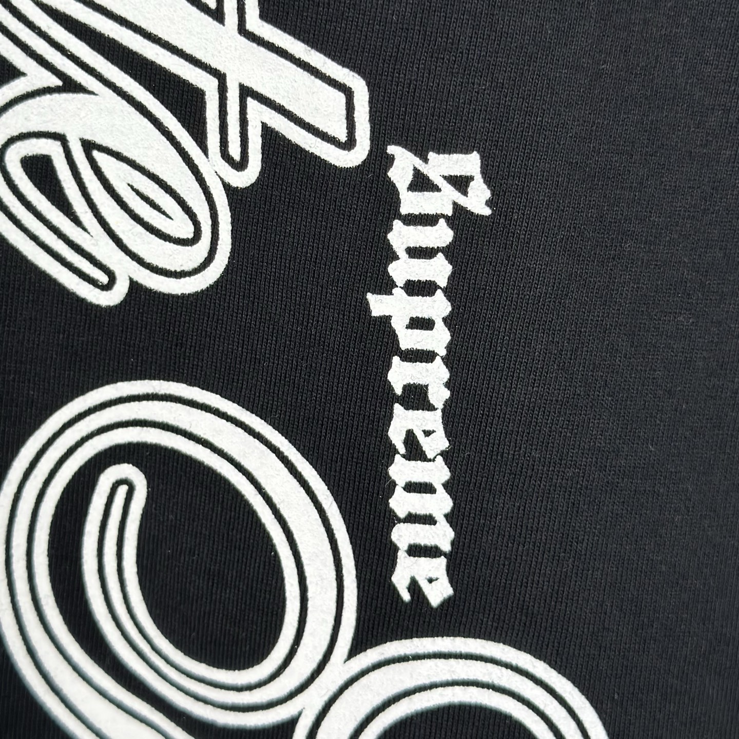 SUPREME x MLB 联名款 NEW YORK YANKEES TEE   字母 印花 logo圆领 短袖T恤 男女同款 黑色 白色   