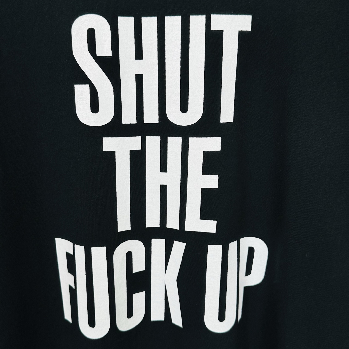 闭嘴T恤 SUPREME X NUMBER （N）INE 联名款 SHUT UP TEE 英文字母 印花 logo圆领 短袖T恤 男女同款 黑色 白色   