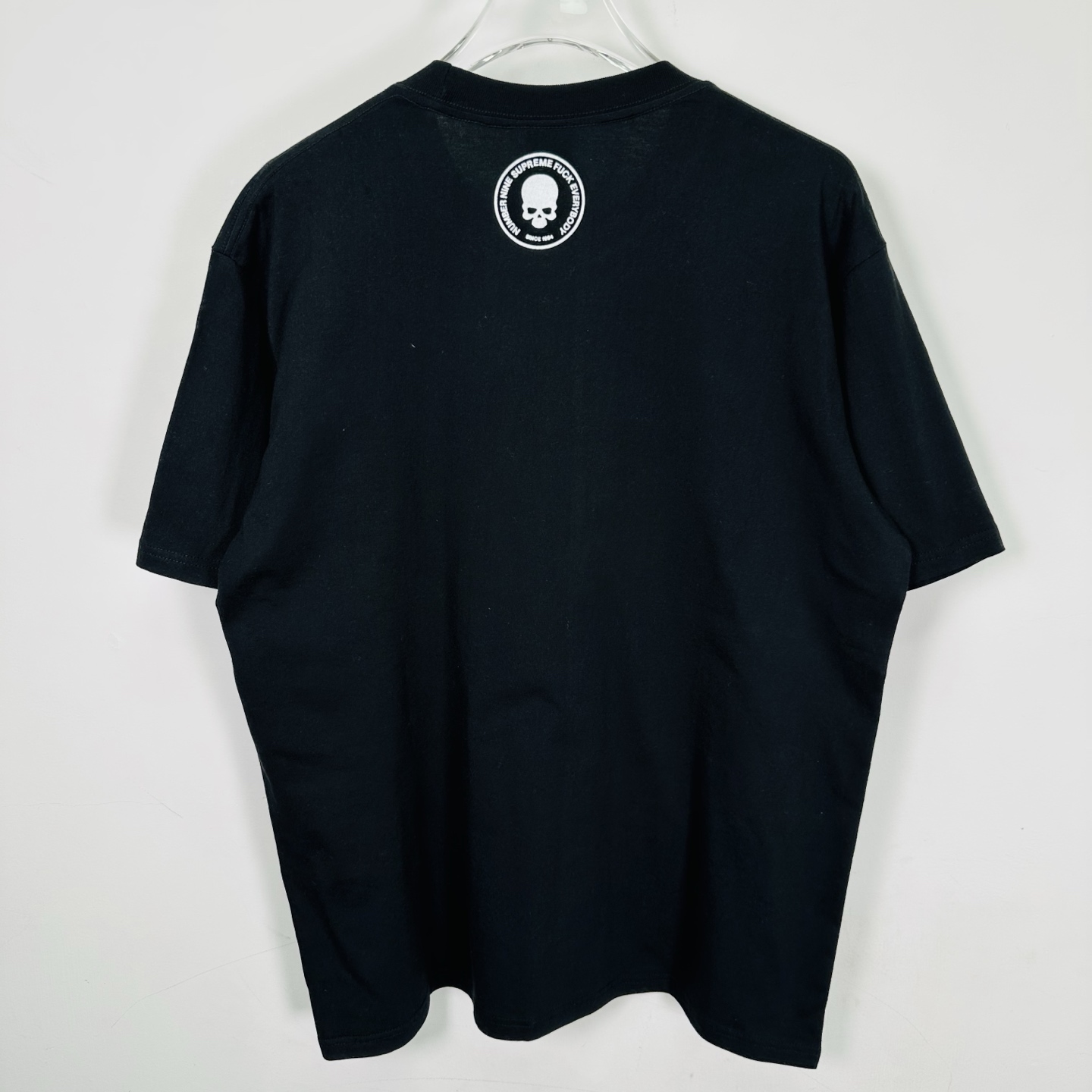 曼森T恤 SUPREME X NUMBER （N）INE 联名款 MANSON TEE  印花 logo圆领 短袖T恤 男女同款 黑色 白色   