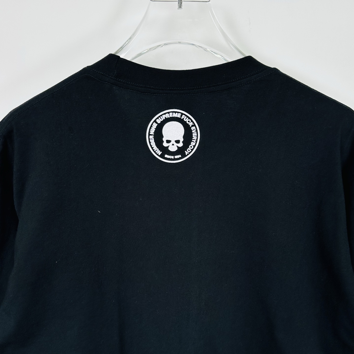 曼森T恤 SUPREME X NUMBER （N）INE 联名款 MANSON TEE  印花 logo圆领 短袖T恤 男女同款 黑色 白色   