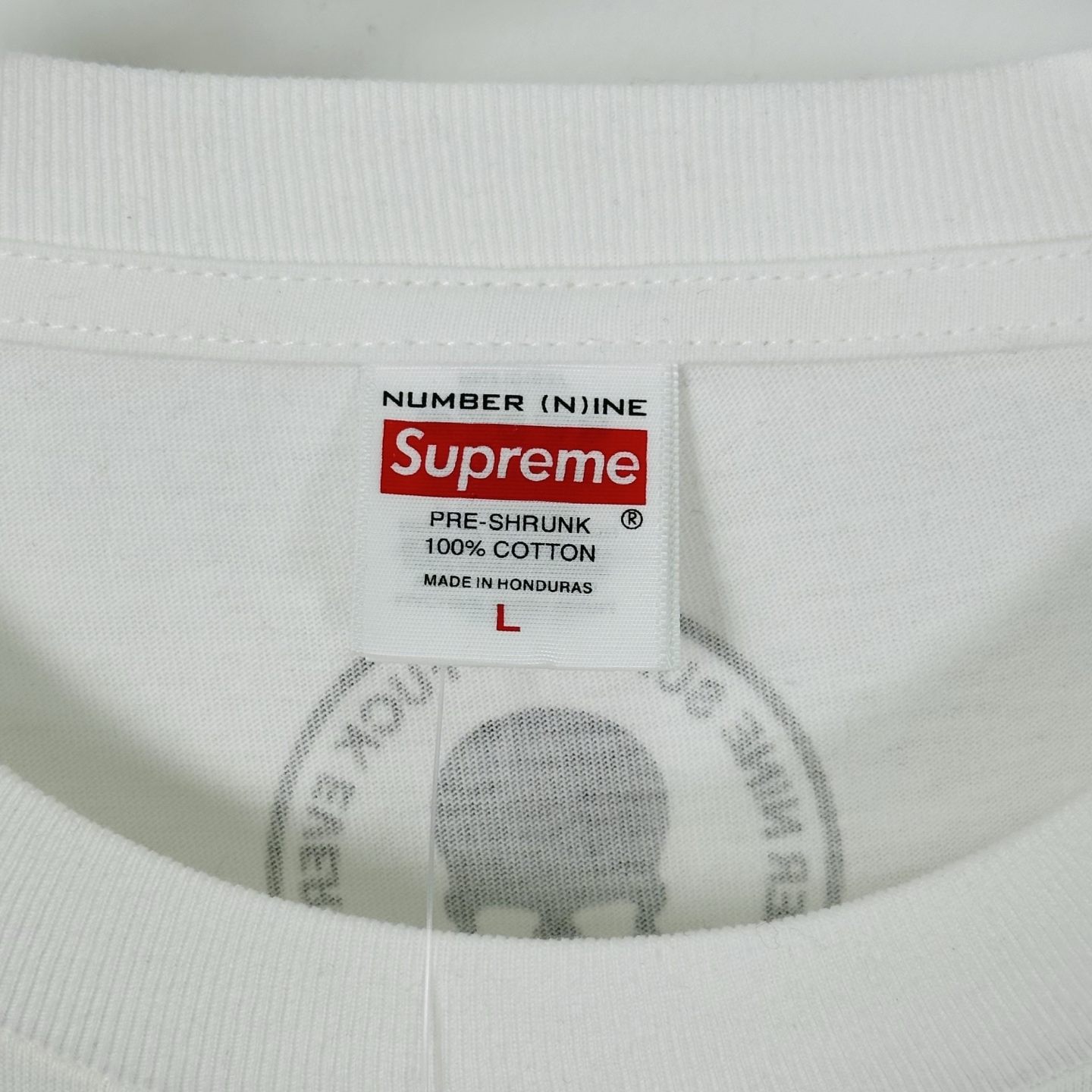 曼森T恤 SUPREME X NUMBER （N）INE 联名款 MANSON TEE  印花 logo圆领 短袖T恤 男女同款 黑色 白色   