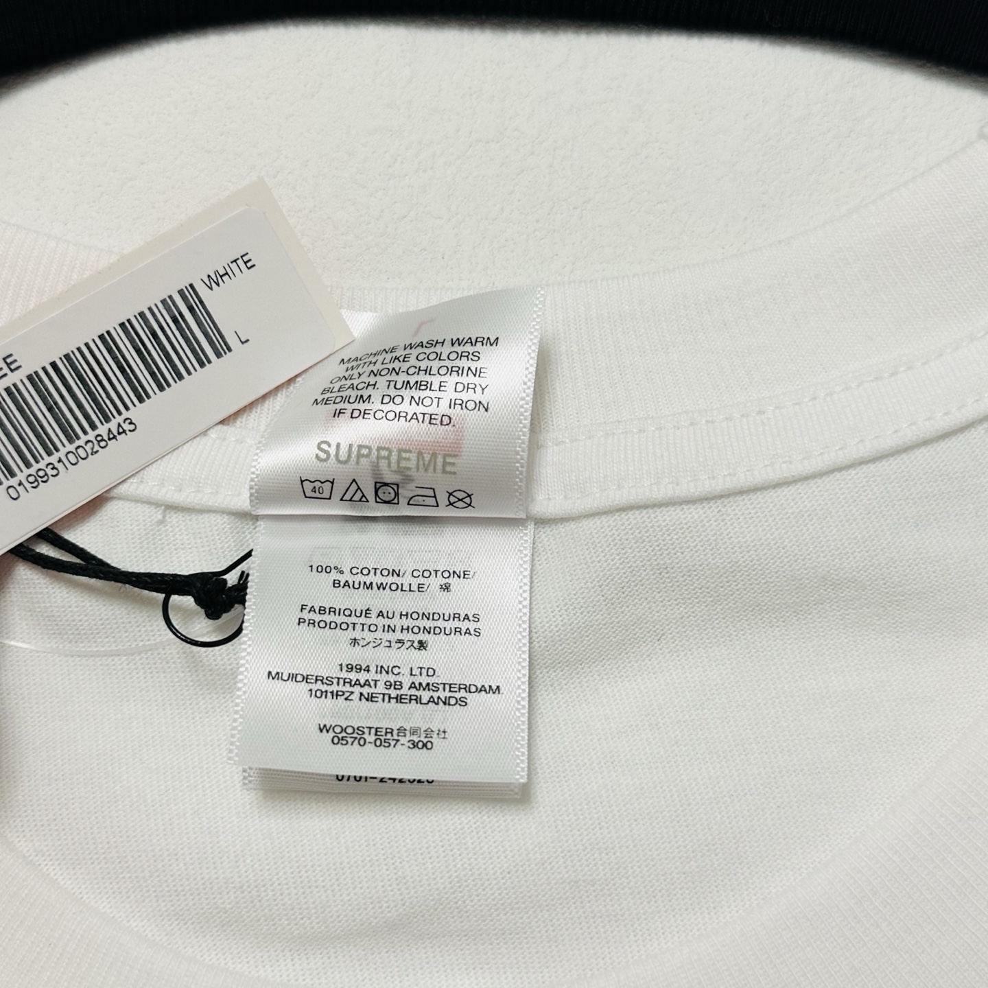 曼森T恤 SUPREME X NUMBER   印花 logo圆领 短袖T恤 男女同款 黑色 白色   