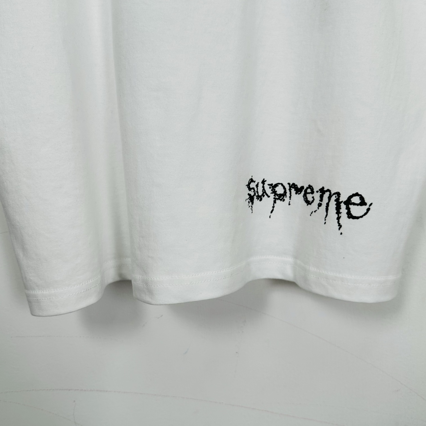 曼森T恤 SUPREME X NUMBER   印花 logo圆领 短袖T恤 男女同款 黑色 白色   