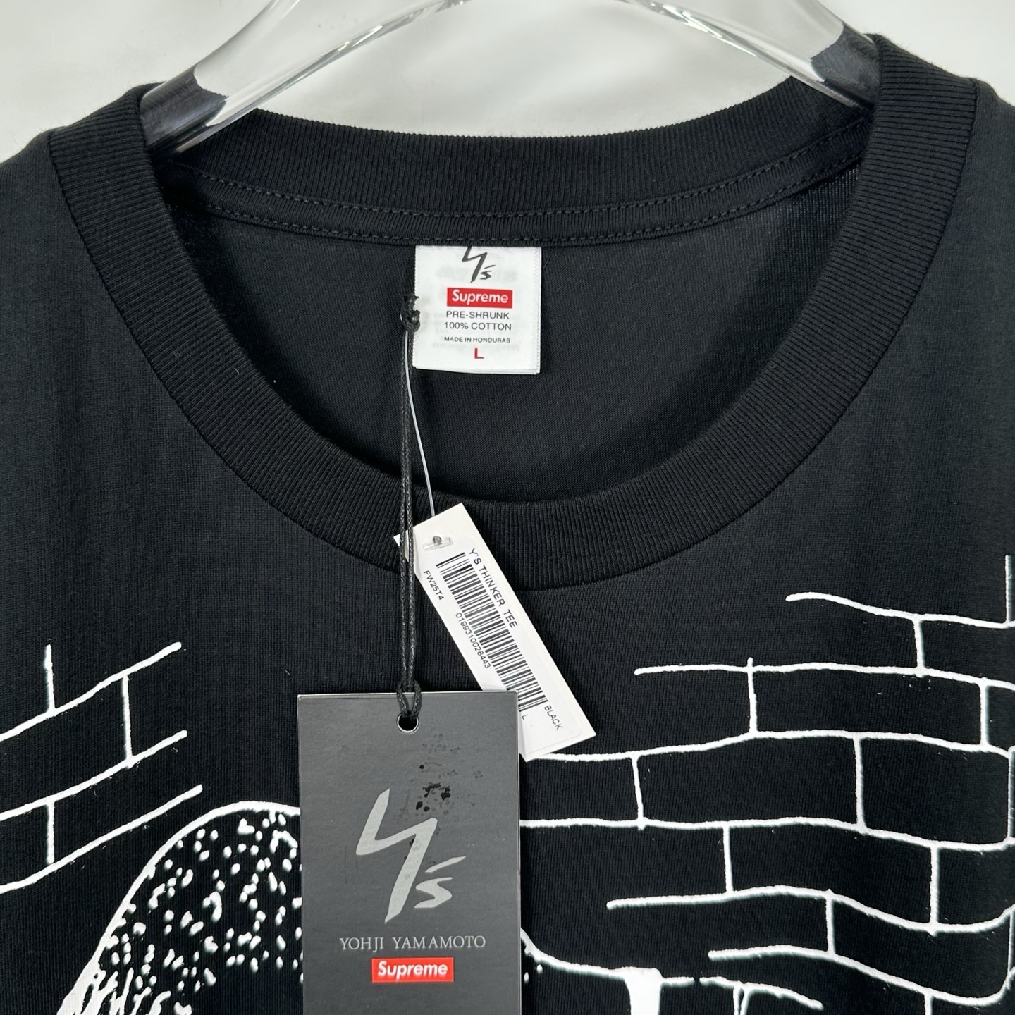 曼森T恤 SUPREME X NUMBER   印花 logo圆领 短袖T恤 男女同款 黑色 白色   