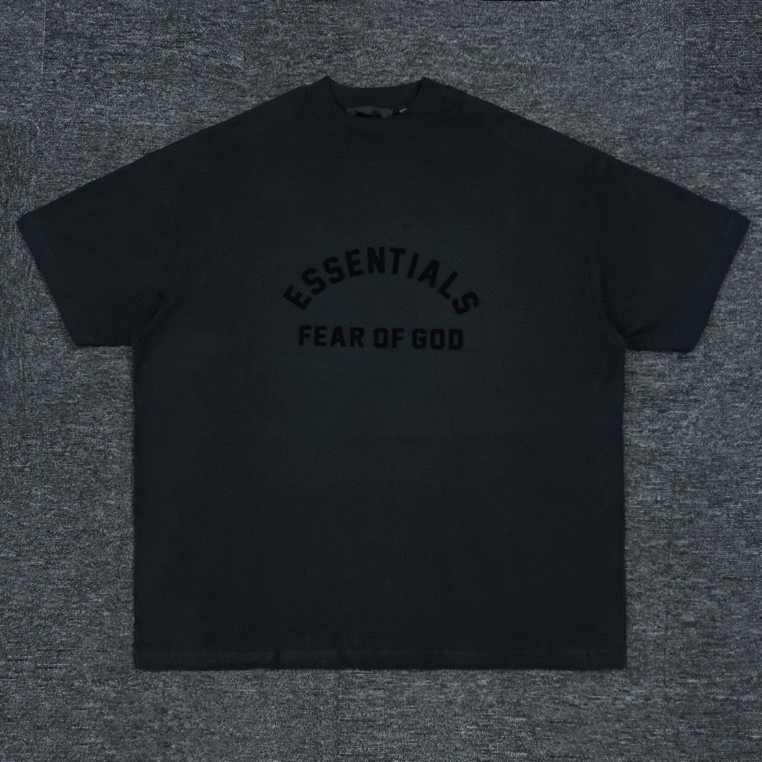 Fear Of God Essentials ssentials复线23ss  FOG 字母印花圆领短袖 T恤 男女同款 夏款  立体硅胶  