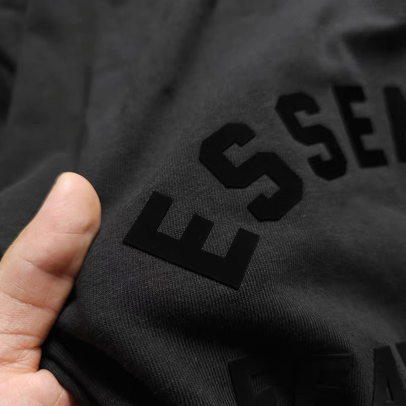 Fear Of God Essentials ssentials复线23ss  FOG 字母印花圆领短袖 T恤 男女同款 夏款  立体硅胶  