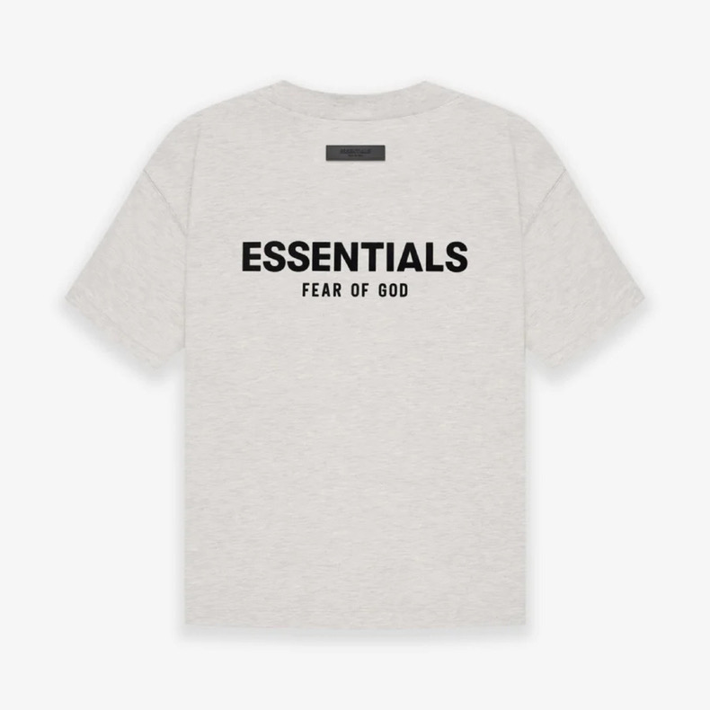 Fear Of God ESSENTIALS FOG胸口后背植绒  FOG 字母印花圆领短袖 T恤 男女同款 夏款  