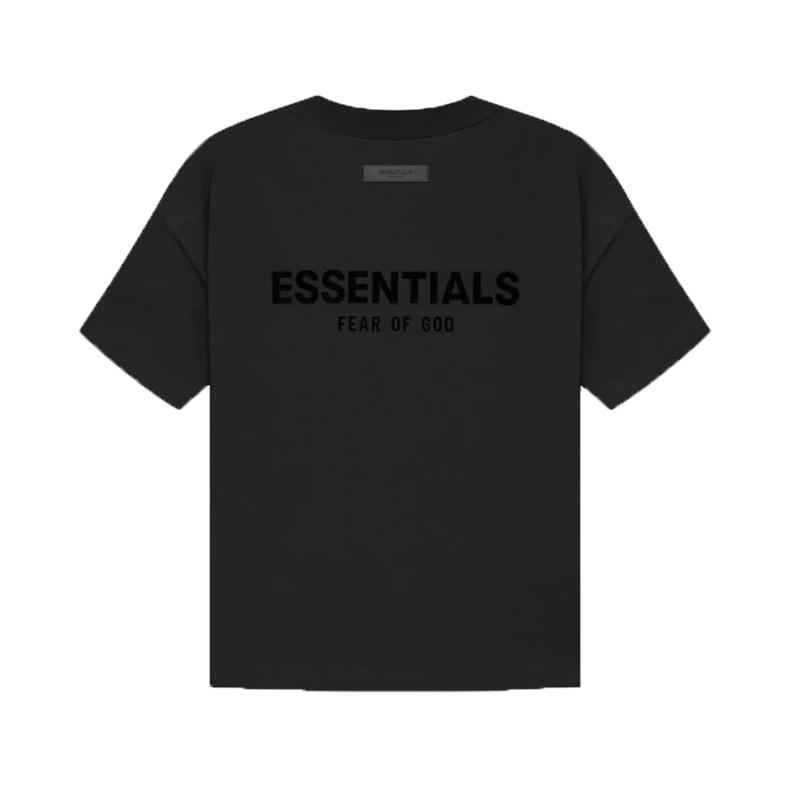 Fear Of God ESSENTIALS FOG胸口后背植绒  FOG 字母印花圆领短袖 T恤 男女同款 夏款  