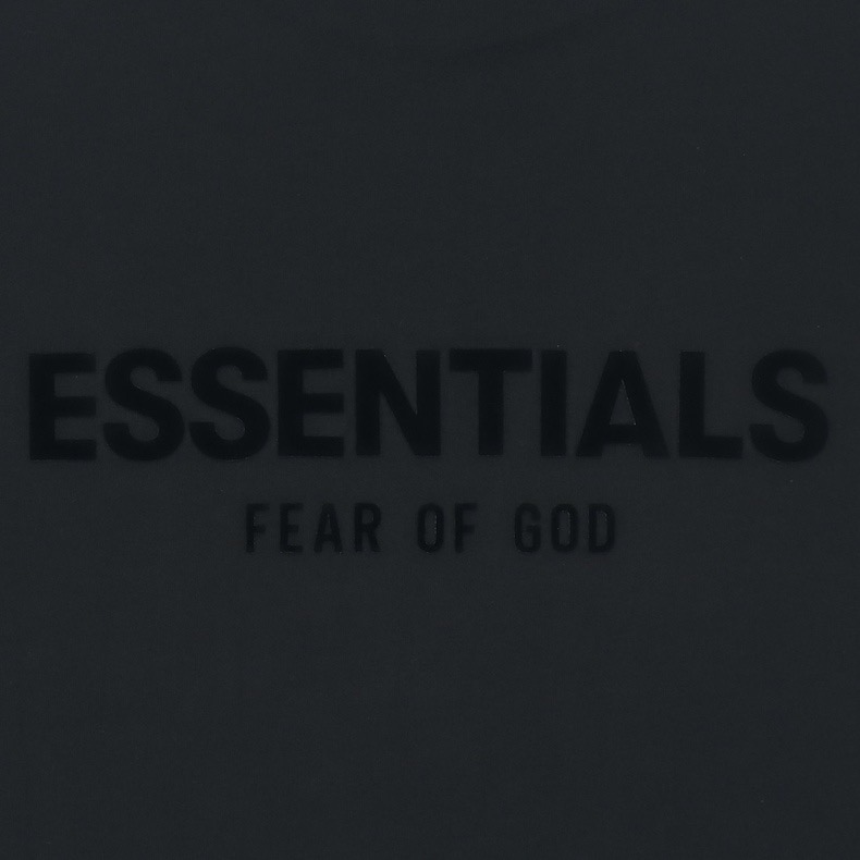 Fear Of God ESSENTIALS FOG胸口后背植绒  FOG 字母印花圆领短袖 T恤 男女同款 夏款  
