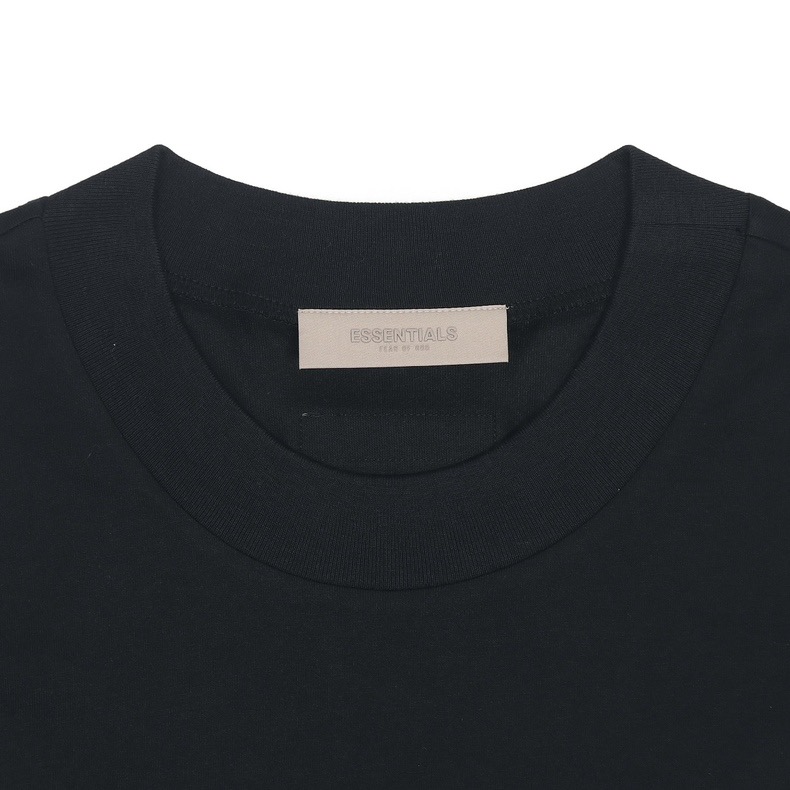 Fear Of God ESSENTIALS FOG胸口后背植绒  FOG 字母印花圆领短袖 T恤 男女同款 夏款  