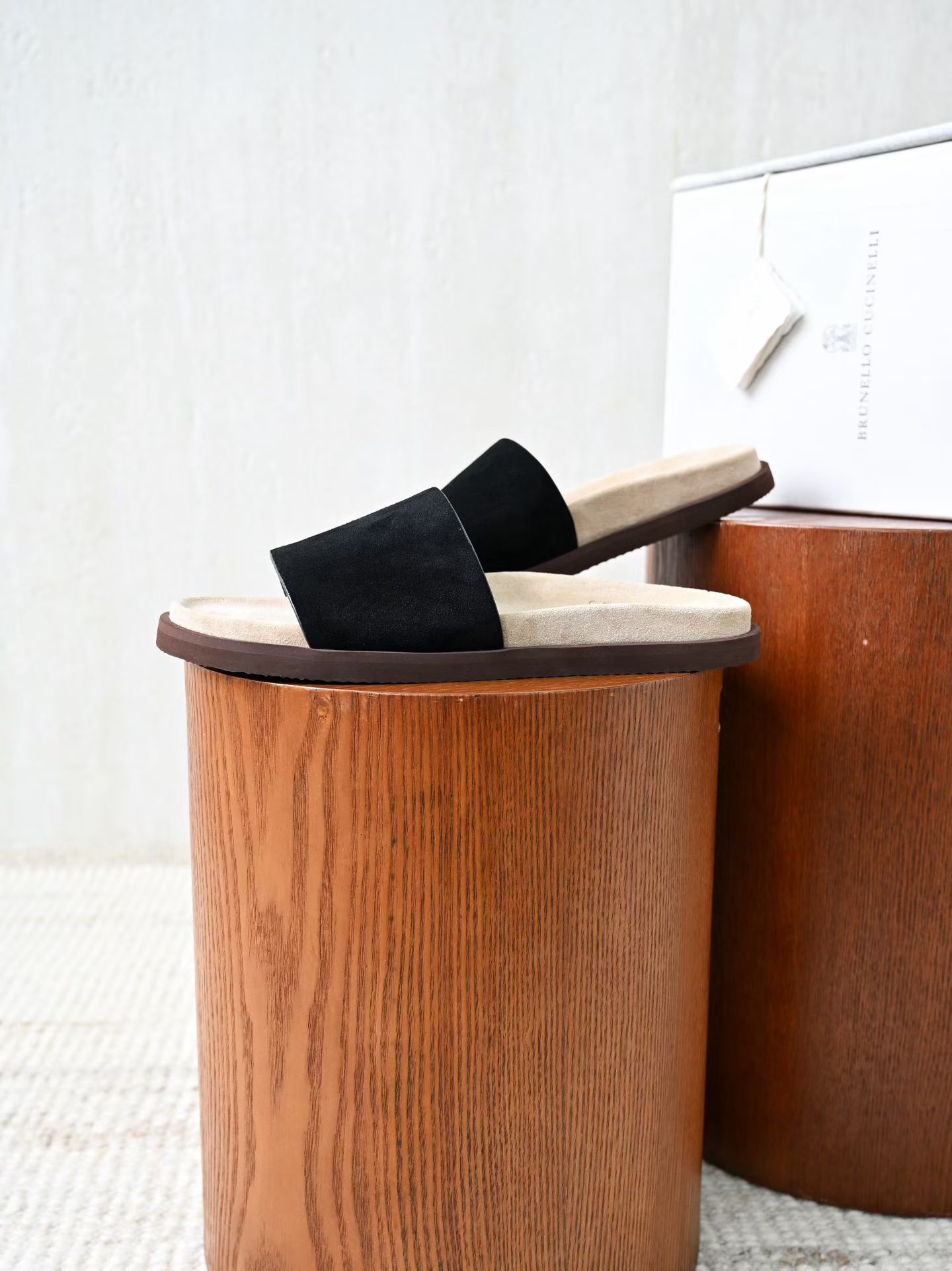 BC Brunello Cucinelli - Premium Suede Summer Slides Handmade Edition