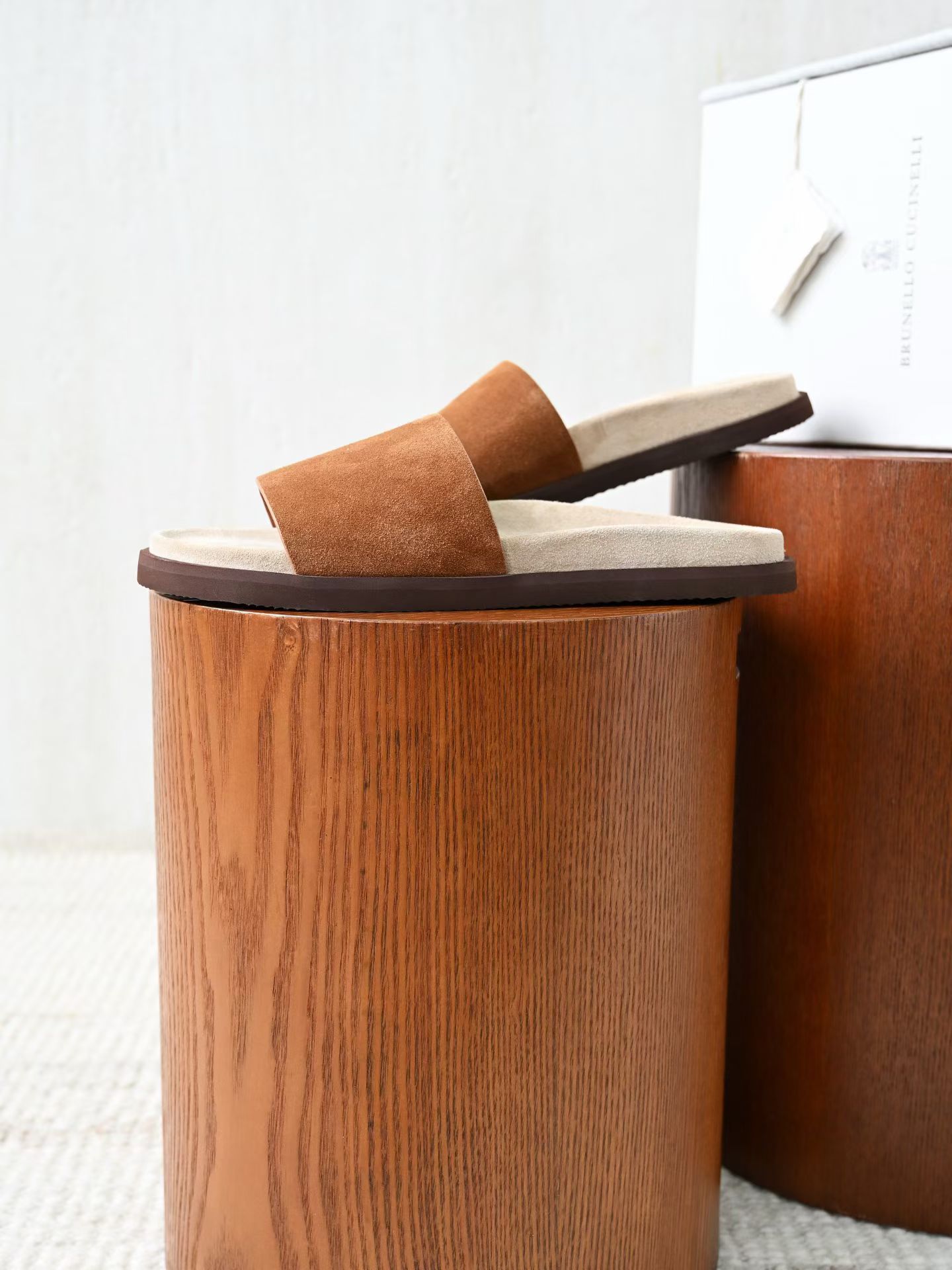 BC Brunello Cucinelli - Premium Suede Summer Slides Handmade Edition