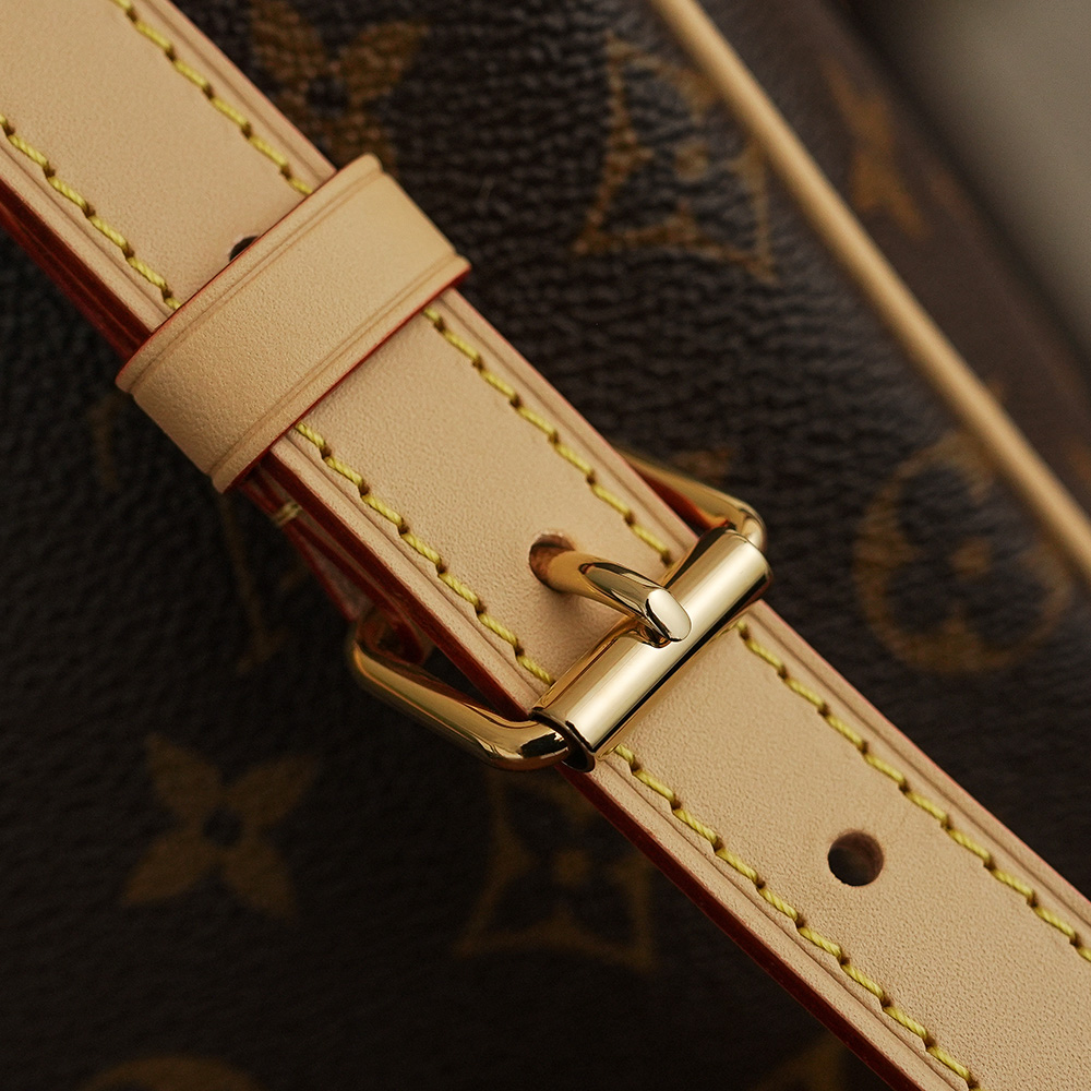 LOUIS VUITTON 𝐩𝐞𝐞𝐝𝐲 𝟐𝟓 NéoNoé Bucket Bag - Monogram Canvas with Gold-Tone Hardware - 1:1 Quality Edition   A0 M46977