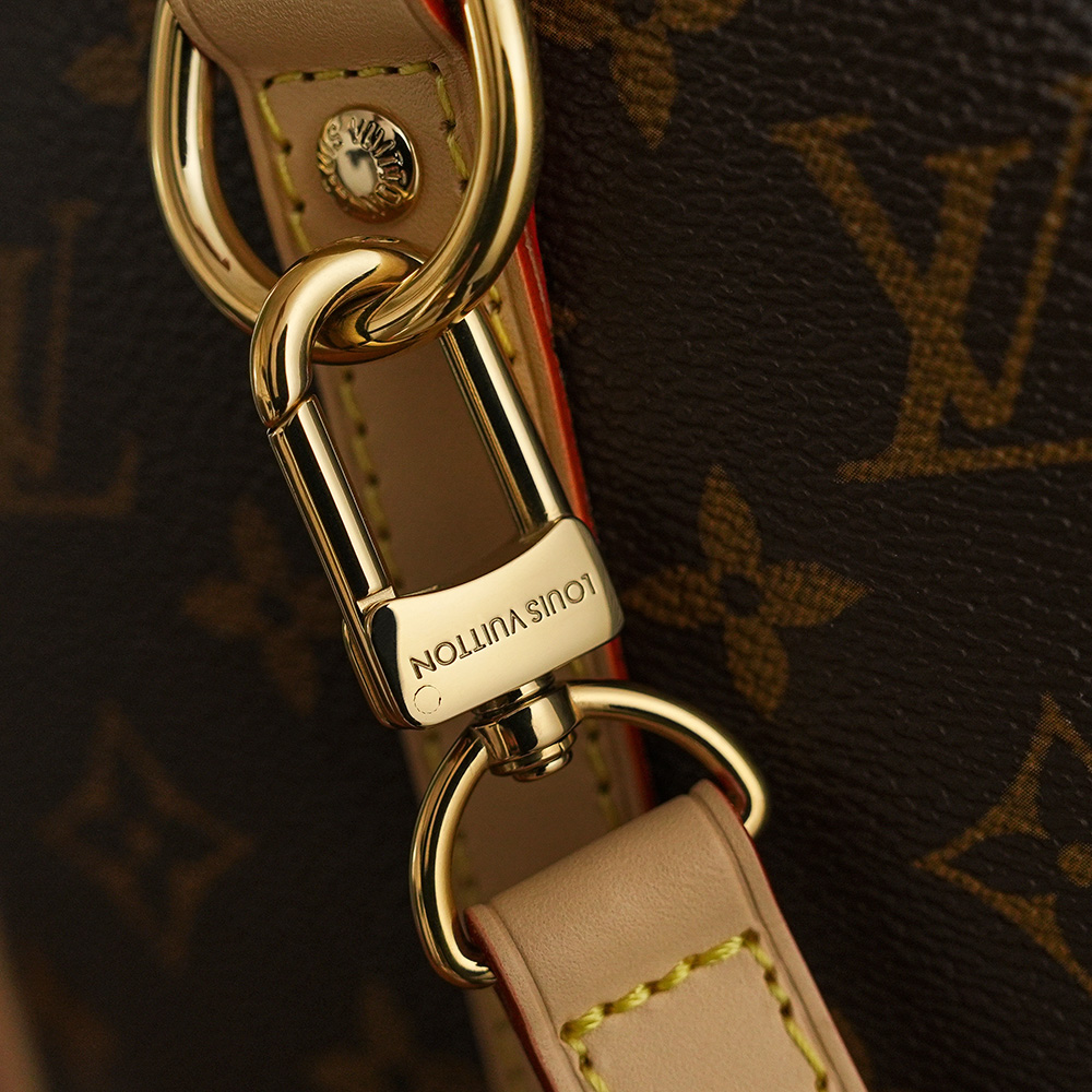 LOUIS VUITTON 𝐩𝐞𝐞𝐝𝐲 𝟐𝟓 NéoNoé Bucket Bag - Monogram Canvas with Gold-Tone Hardware - 1:1 Quality Edition   A0 M46977