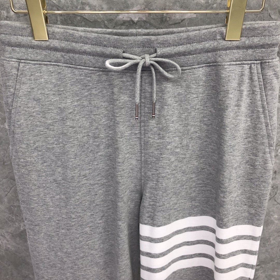 THOM BROWNE 经典四杠松紧腰卫裤 运动裤 休闲裤 裤子 灰色  藏青色