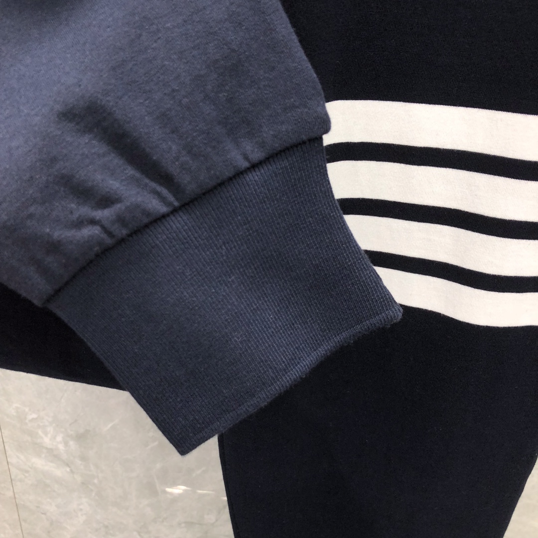 THOM BROWNE 经典四杠松紧腰卫裤 运动裤 休闲裤 裤子 灰色  藏青色