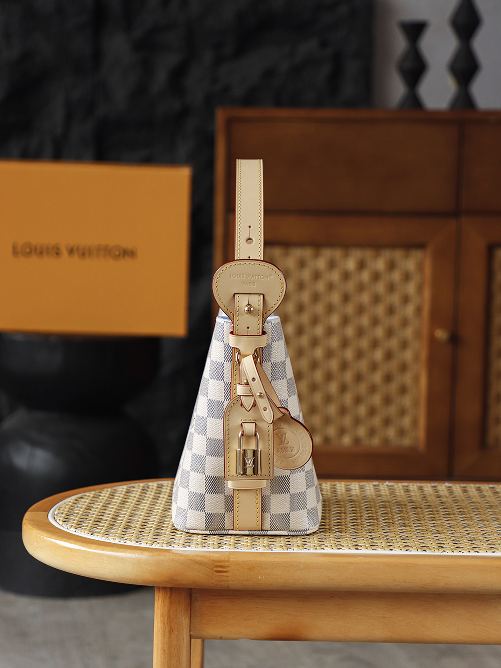 Louis Vuitton LV All In BB  Damier Azur Travel Bag — Monogram Canvas with Gold-Tone Hardware — 1:1 Top-Tier Replica (F0 N40855)