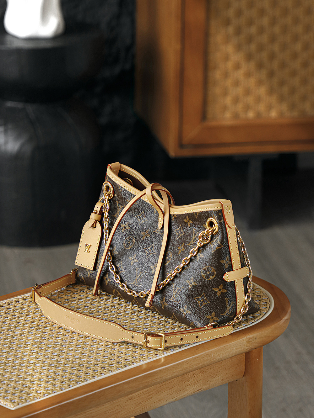 Louis Vuitton Carryall BB LV Travel Bag — Monogram Canvas with Gold-Tone Hardware — 1:1 Top-Tier Replica (A0 M13014)