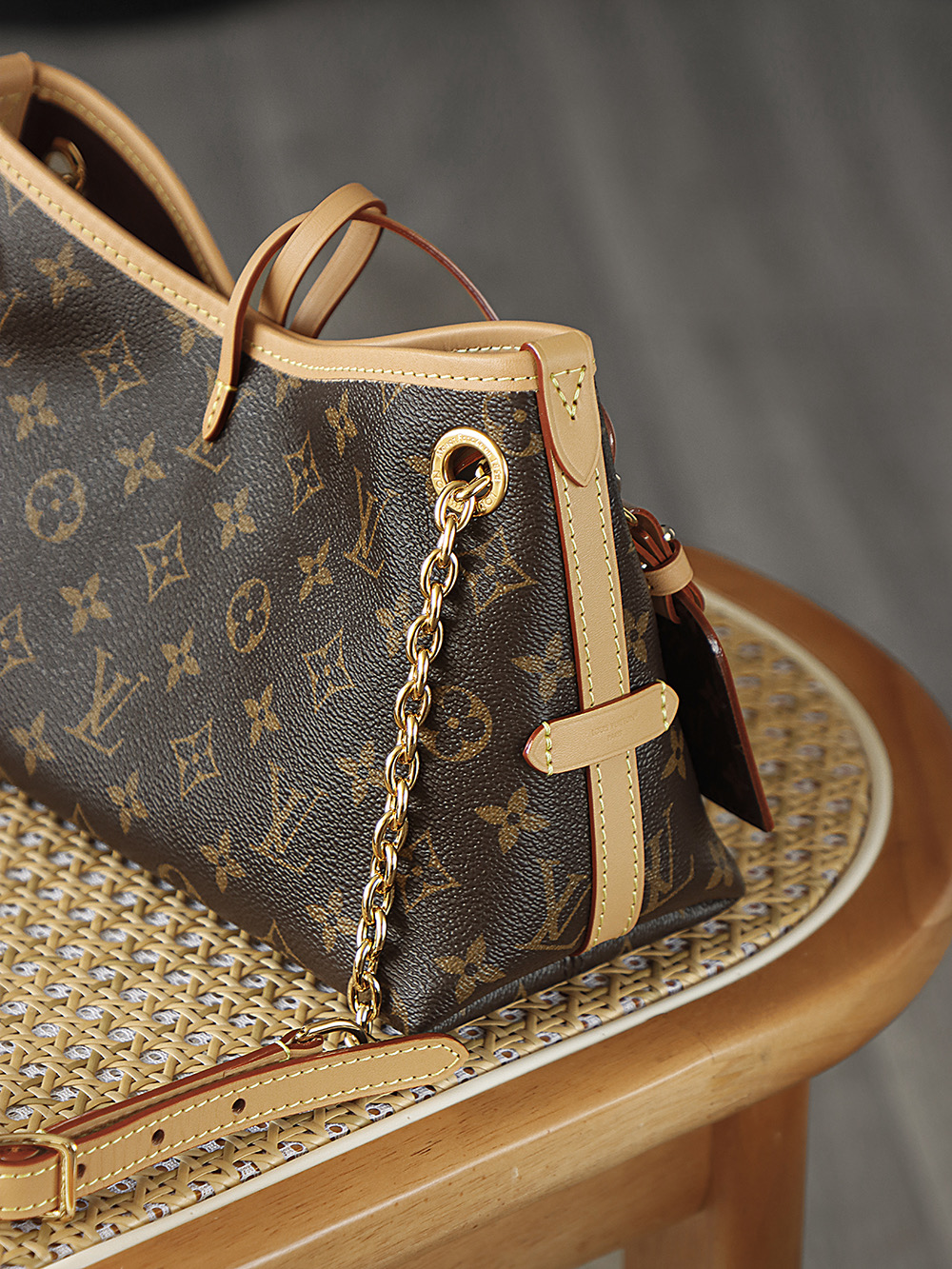 Louis Vuitton Carryall BB LV Travel Bag — Monogram Canvas with Gold-Tone Hardware — 1:1 Top-Tier Replica (A0 M13014)