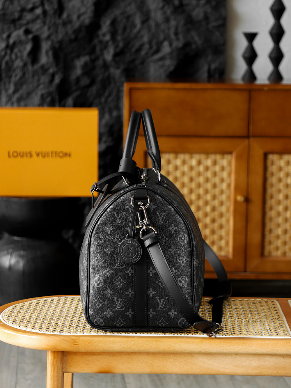 Louis Vuitton keepall 45LV Travel Bag — Monogram Canvas with Gold-Tone Hardware — 1:1 Top-Tier Replica (A0 M40569)