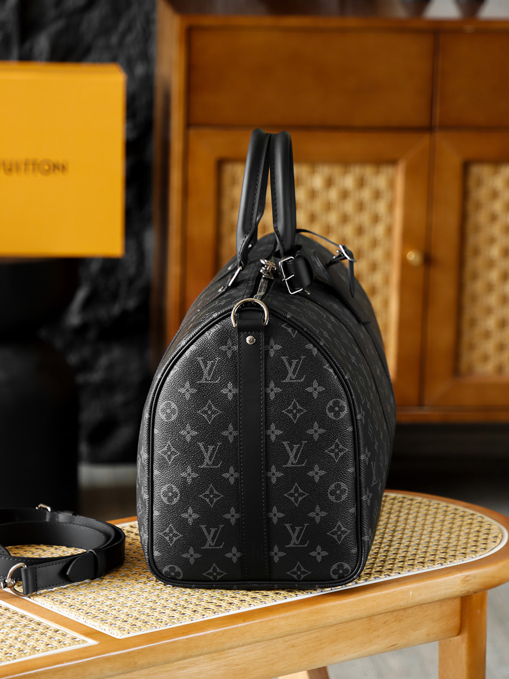 Louis Vuitton keepall 45LV Travel Bag — Monogram Canvas with Gold-Tone Hardware — 1:1 Top-Tier Replica (A0 M40569)