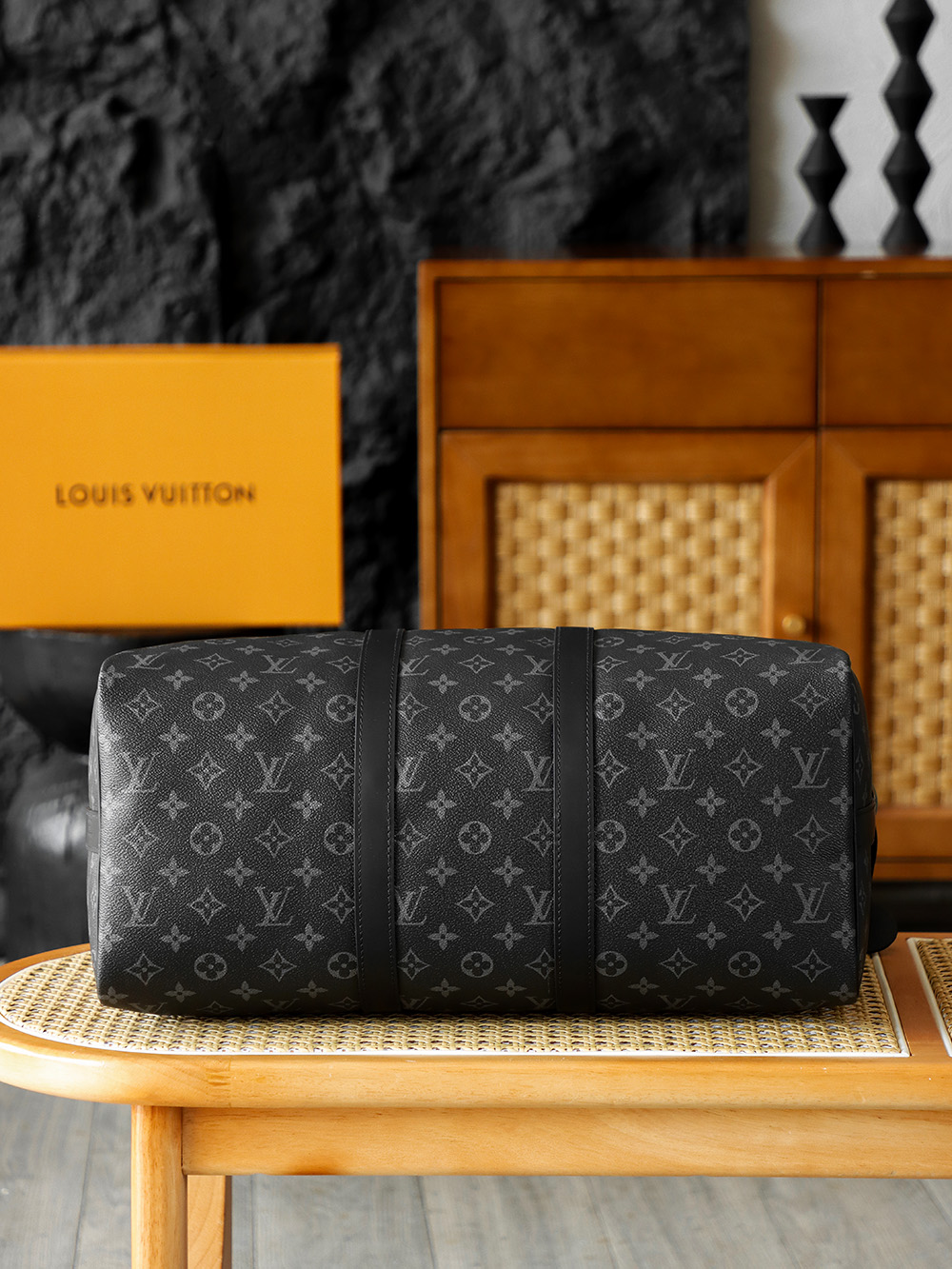 Louis Vuitton keepall 45LV Travel Bag — Monogram Canvas with Gold-Tone Hardware — 1:1 Top-Tier Replica (A0 M40569)