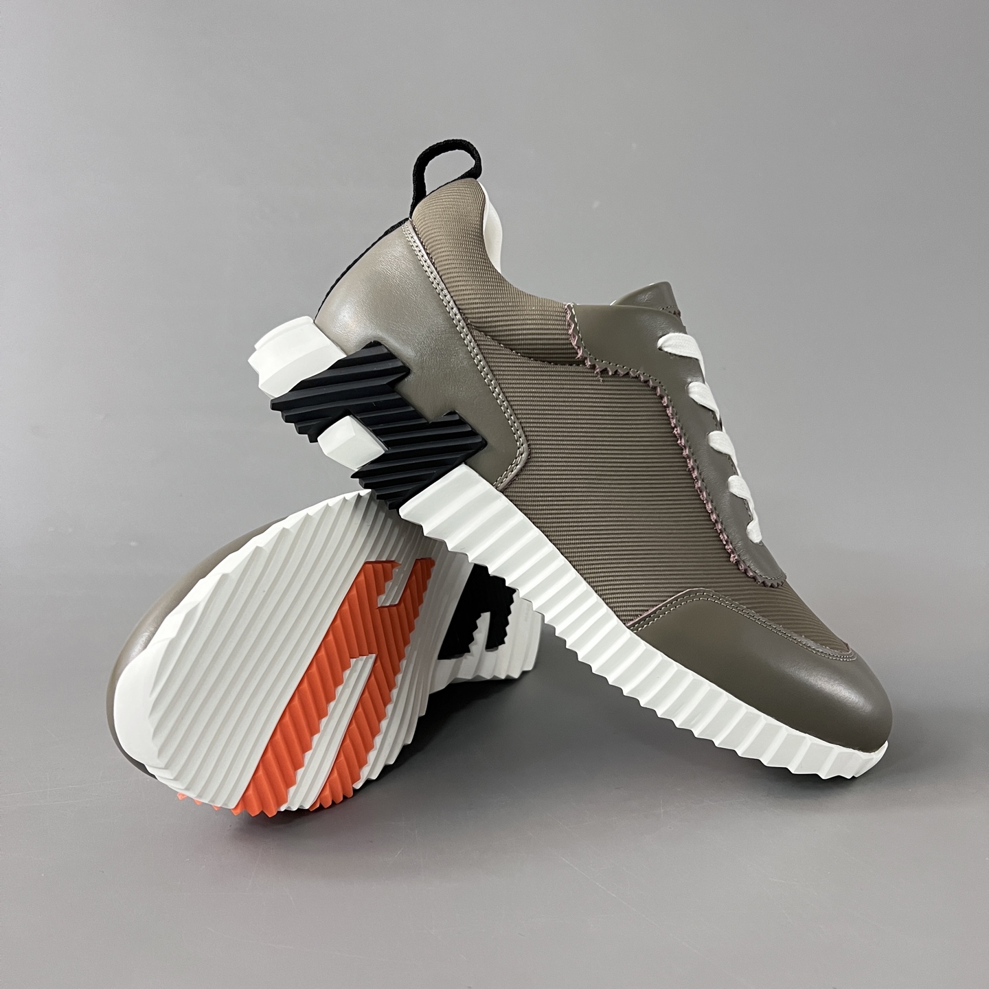 HERMES  Bouncing  Luxury Bouncing Sneakers - High End Calfskin & Mesh - 1:1 Mirror Quality Designer Shoes - Handmade Craftsmanship  H261897Z H1R