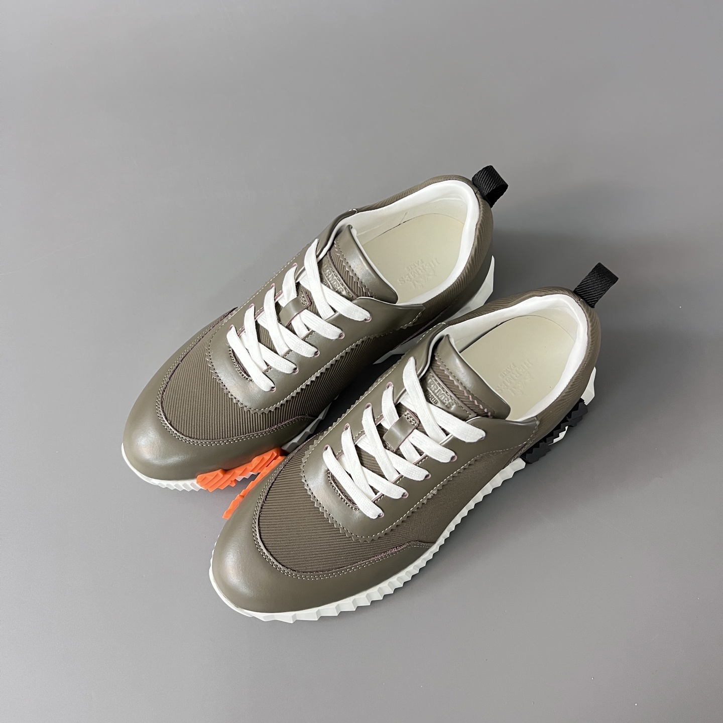 HERMES  Bouncing  Luxury Bouncing Sneakers - High End Calfskin & Mesh - 1:1 Mirror Quality Designer Shoes - Handmade Craftsmanship  H261897Z H1R