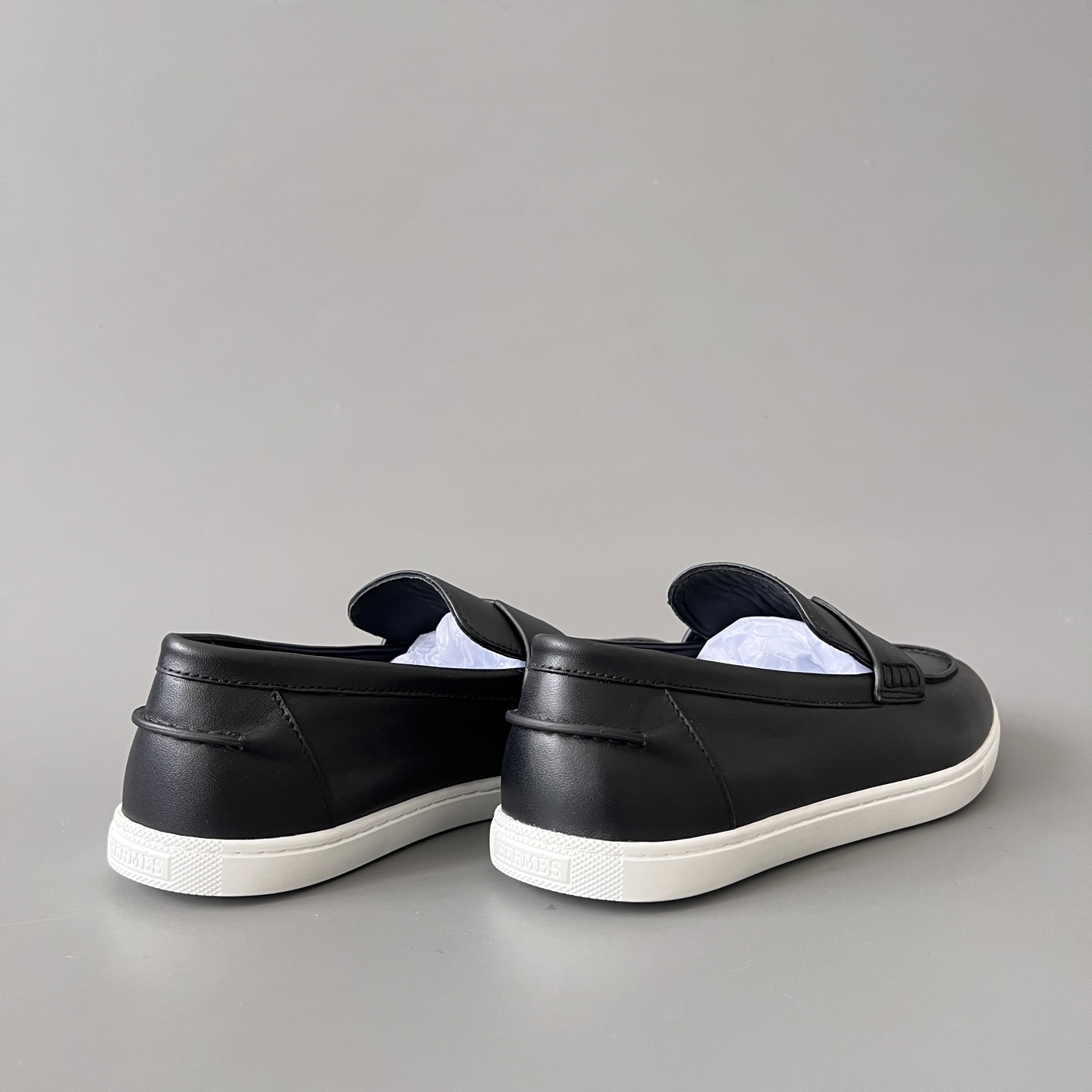 HERMES Job  Luxury Leather Loafers Sneakers - Premium Calfskin - Handmade 1:1 Mirror Quality H252908Z A01