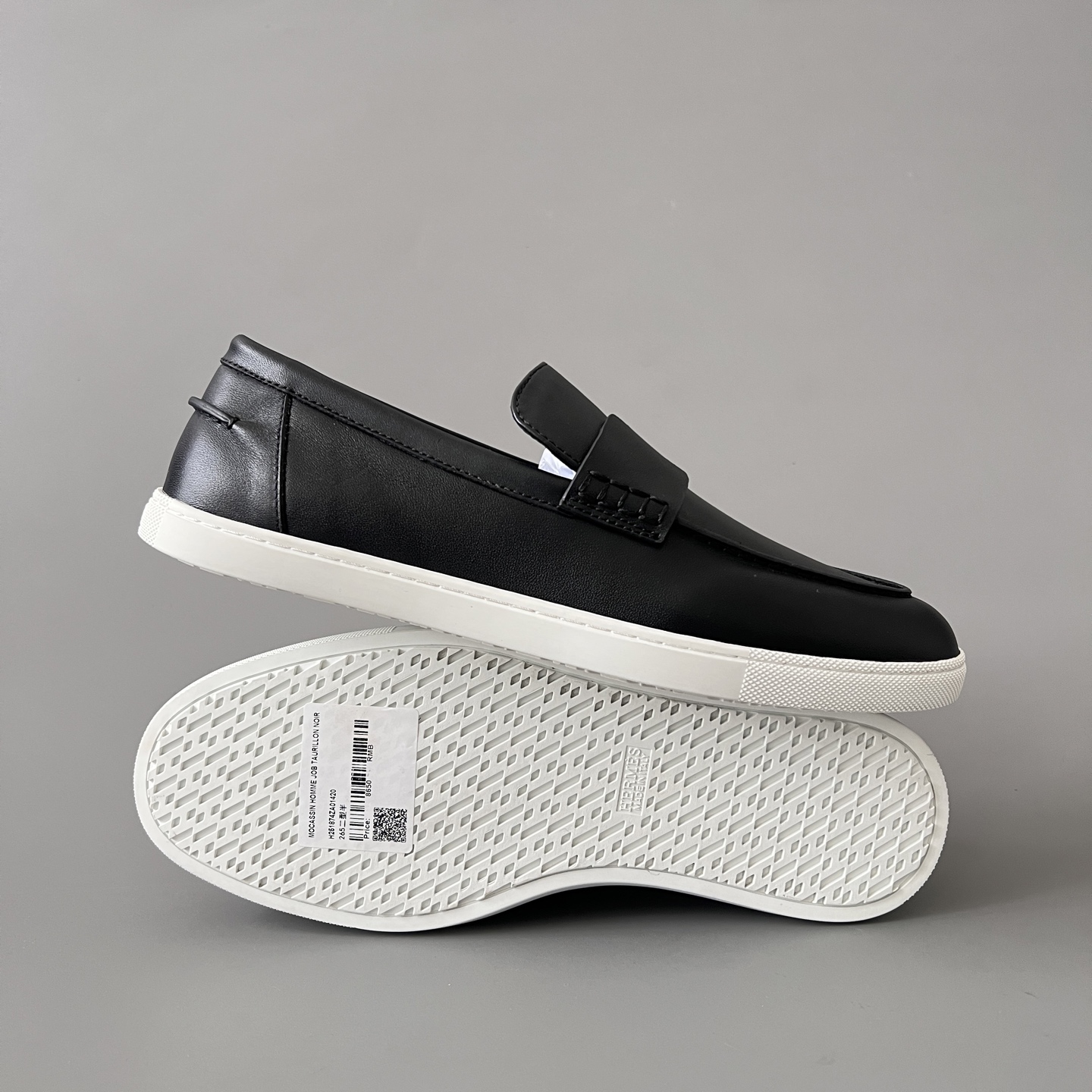 HERMES Job  Luxury Leather Loafers Sneakers - Premium Calfskin - Handmade 1:1 Mirror Quality H252908Z A01