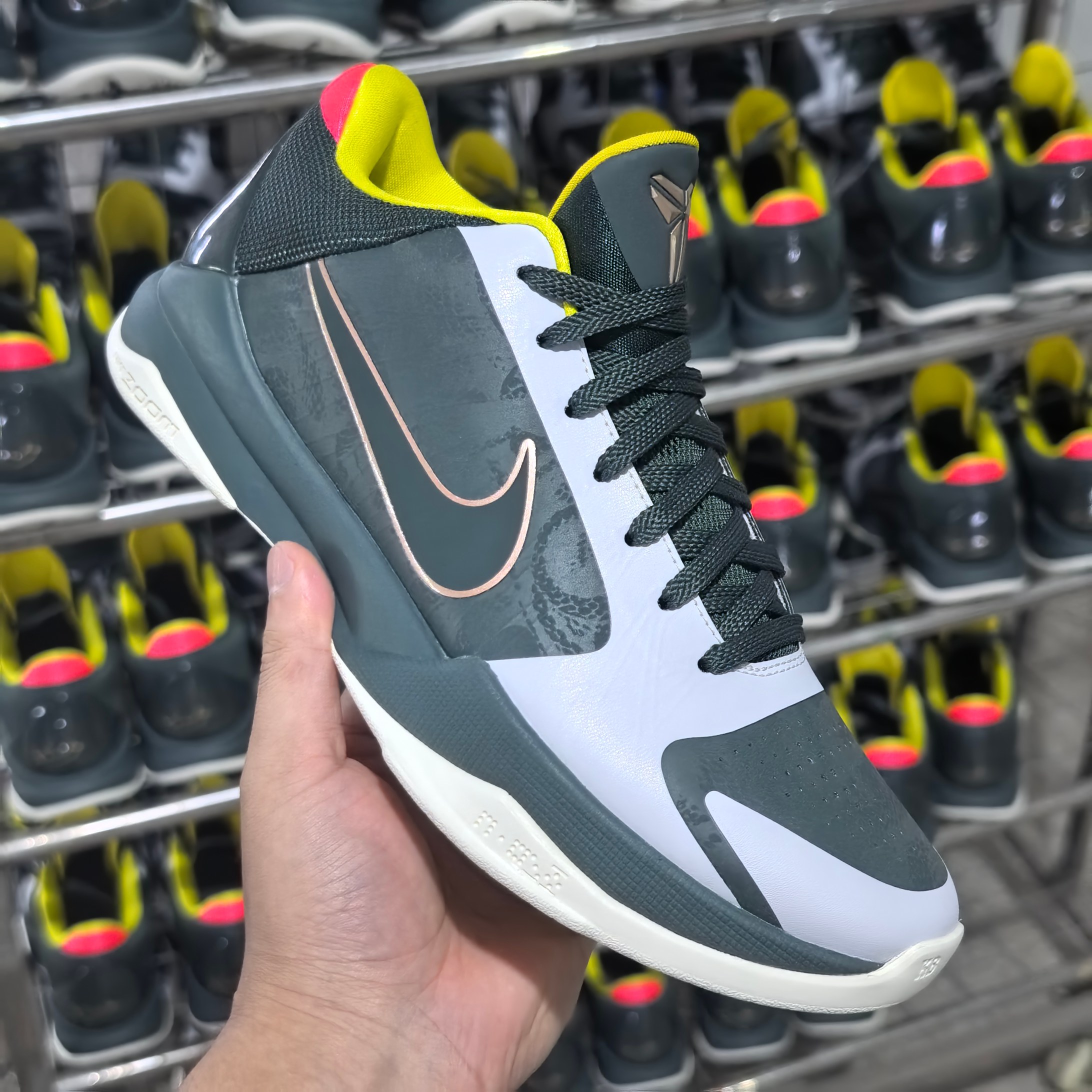 STAR S级 Kobe5 Protro  Forest Green 前掌气垫 后掌EVA 籃球鞋 球鞋 實戰鞋  真碳板  波鞋  EYBL灰绿 CD4991-300