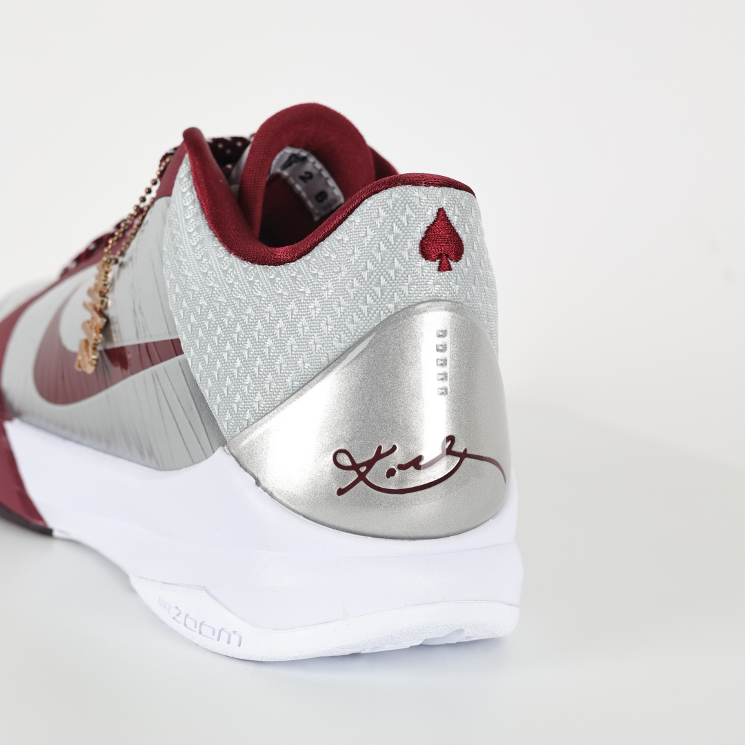 H12/Godkiller KOBE 5  Lower Merion Aces Away 科比 5  气垫  籃球鞋 球鞋 實戰鞋 真碳板 波鞋 银白色 IM0557-001