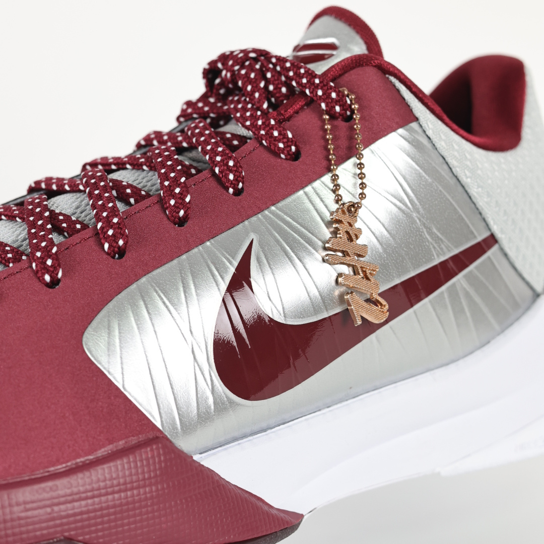 H12/Godkiller KOBE 5  Lower Merion Aces Away 科比 5  气垫  籃球鞋 球鞋 實戰鞋 真碳板 波鞋 银白色 IM0557-001