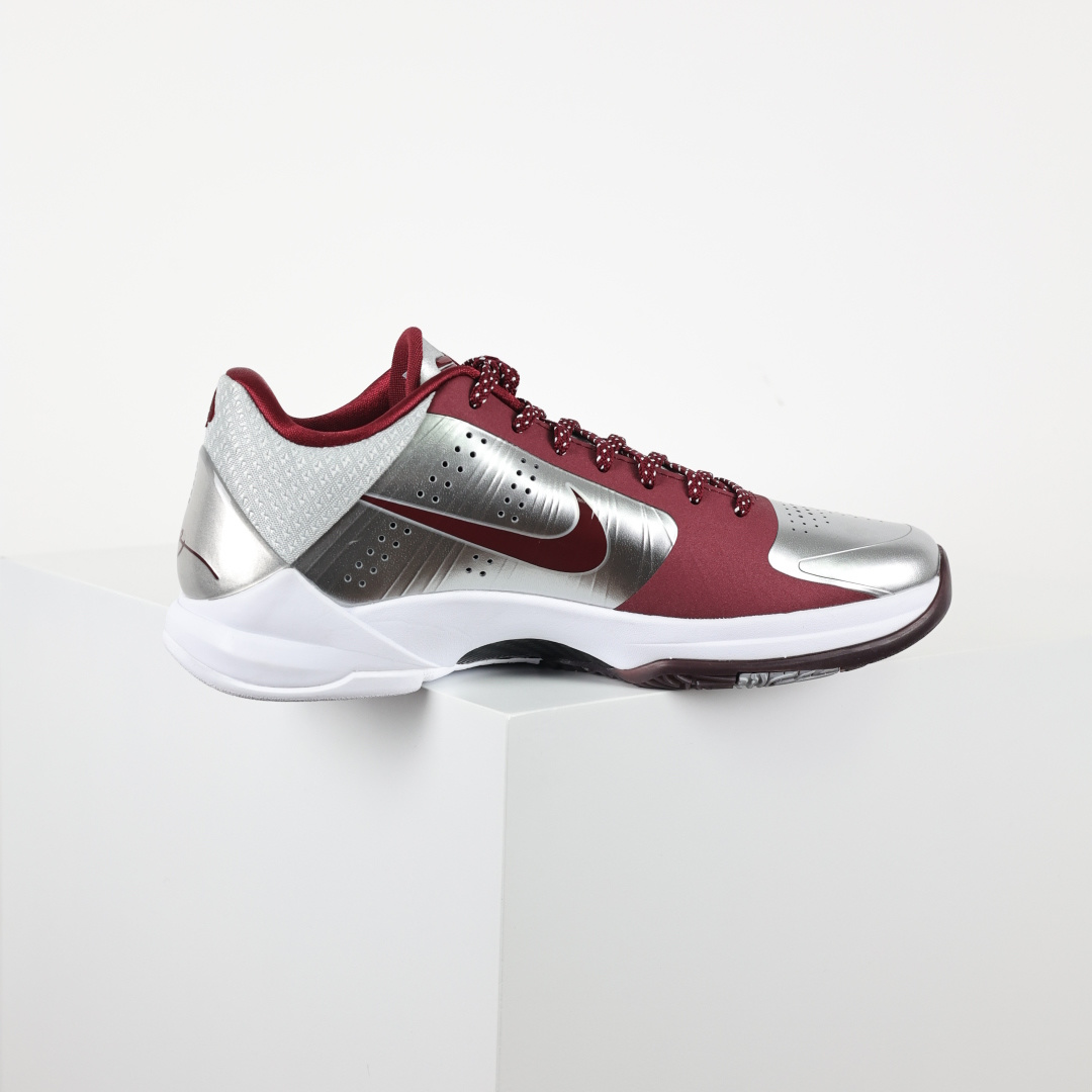 H12/Godkiller KOBE 5  Lower Merion Aces Away 科比 5  气垫  籃球鞋 球鞋 實戰鞋 真碳板 波鞋 银白色 IM0557-001