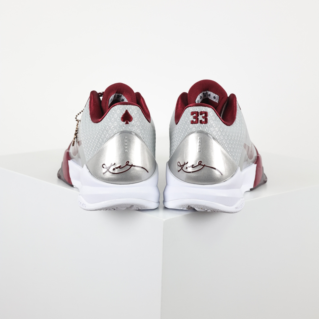 H12/Godkiller KOBE 5  Lower Merion Aces Away 科比 5  气垫  籃球鞋 球鞋 實戰鞋 真碳板 波鞋 银白色 IM0557-001