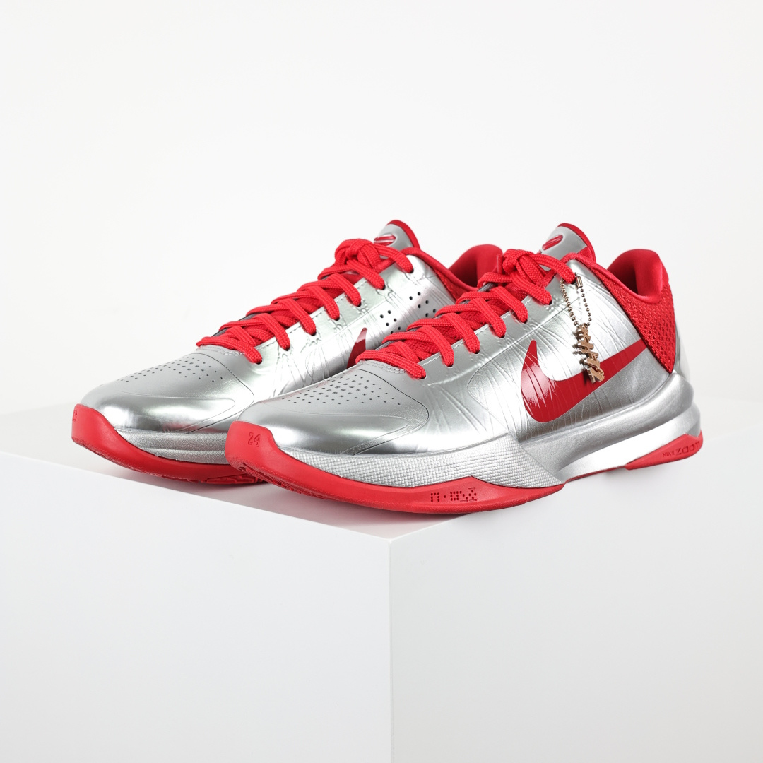 H12/Godkiller  Caitlin Clark  KOBE 5 科比 5  气垫  籃球鞋 球鞋 實戰鞋 真碳板 波鞋 银红 IV2712-001
