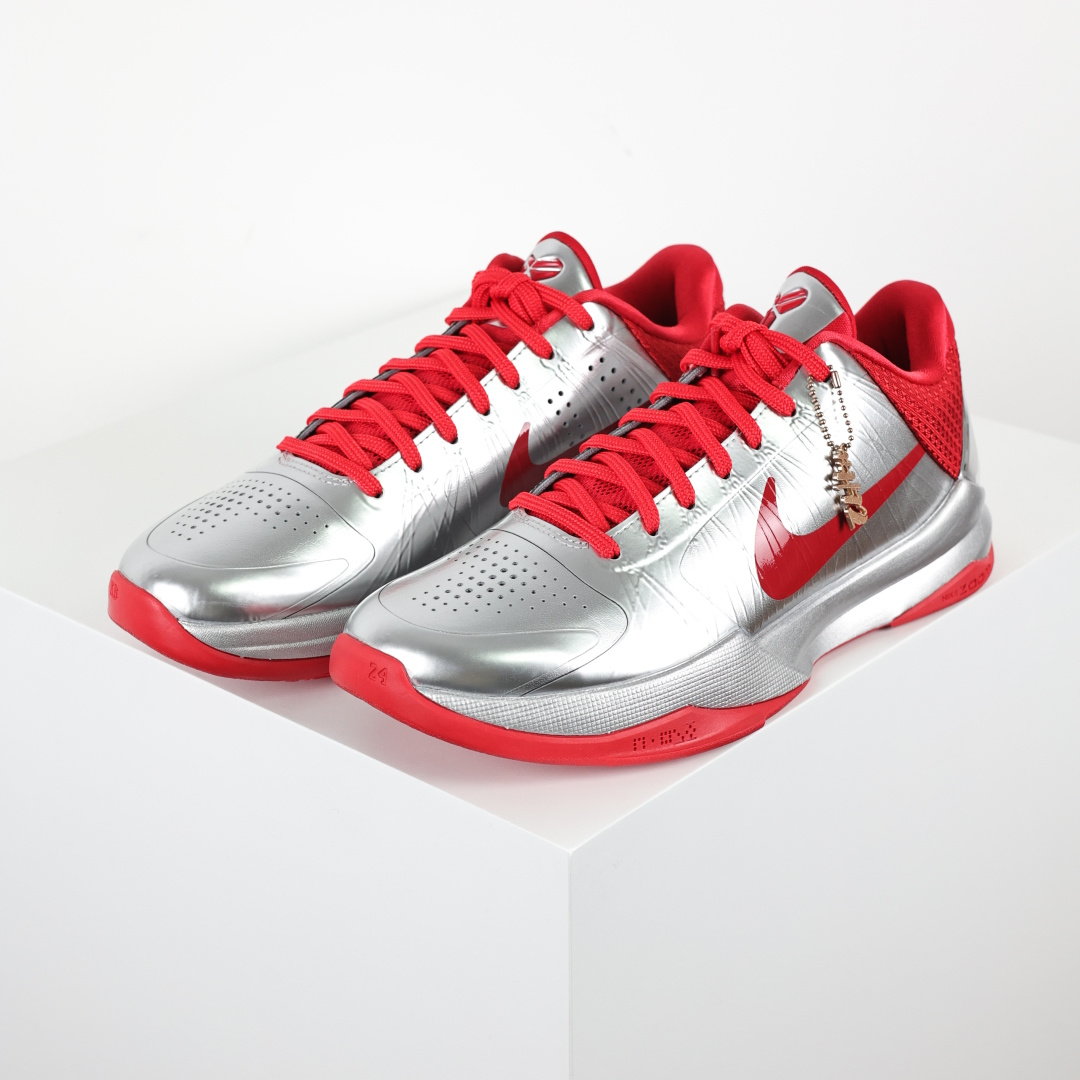 H12/Godkiller  Caitlin Clark  KOBE 5 科比 5  气垫  籃球鞋 球鞋 實戰鞋 真碳板 波鞋 银红 IV2712-001