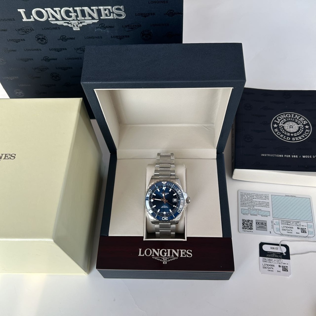AF 浪琴 HYDROCONQUEST 康卡斯 潜水系列 GMT（双时区）机械腕表 蓝色 41MM