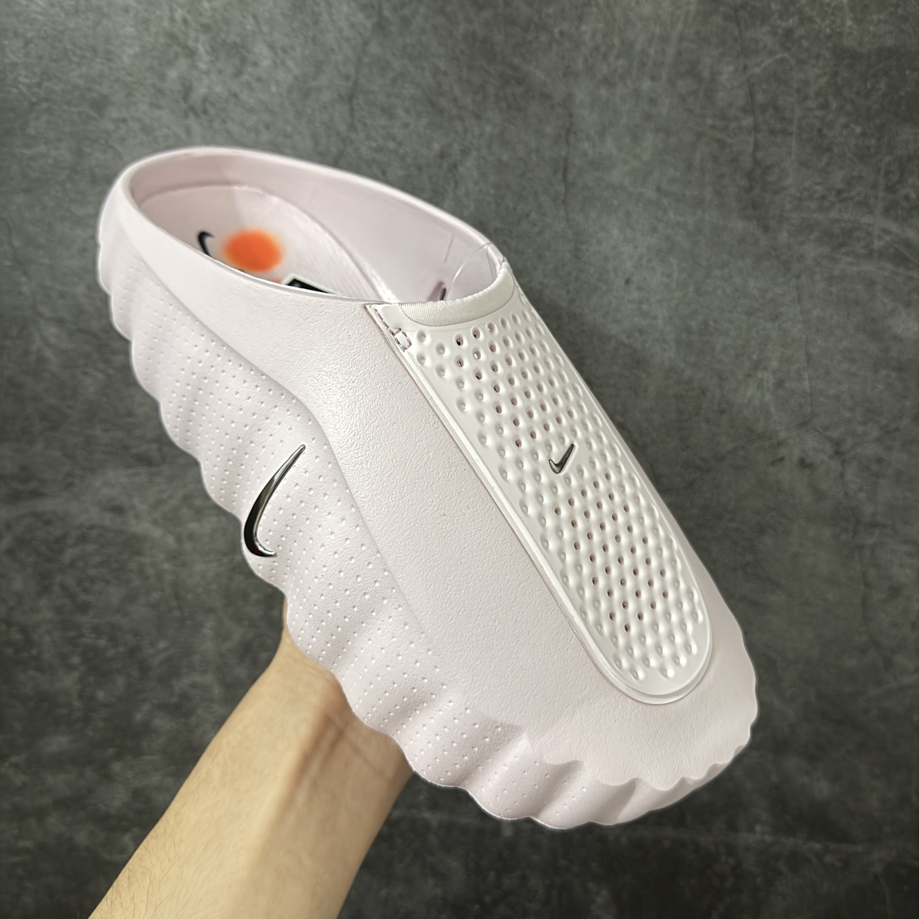 Nike Mind 001 按摩鞋 舒适柔软 包头 拖鞋男女同款 粉色 Q8502-001