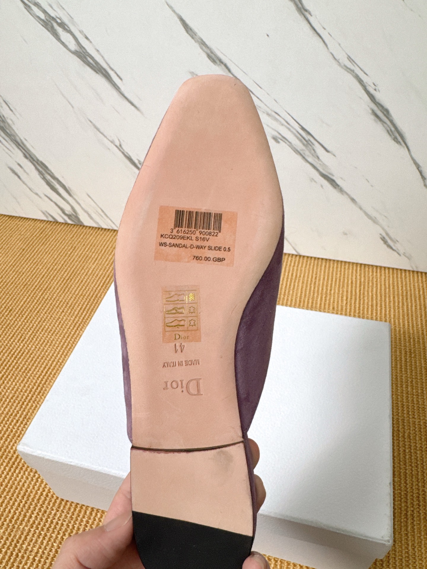 Dior Baby Bow Mules - Premium Lambskin Suede Pointed Toe Slippers with Metal Bow | Luxury European Style